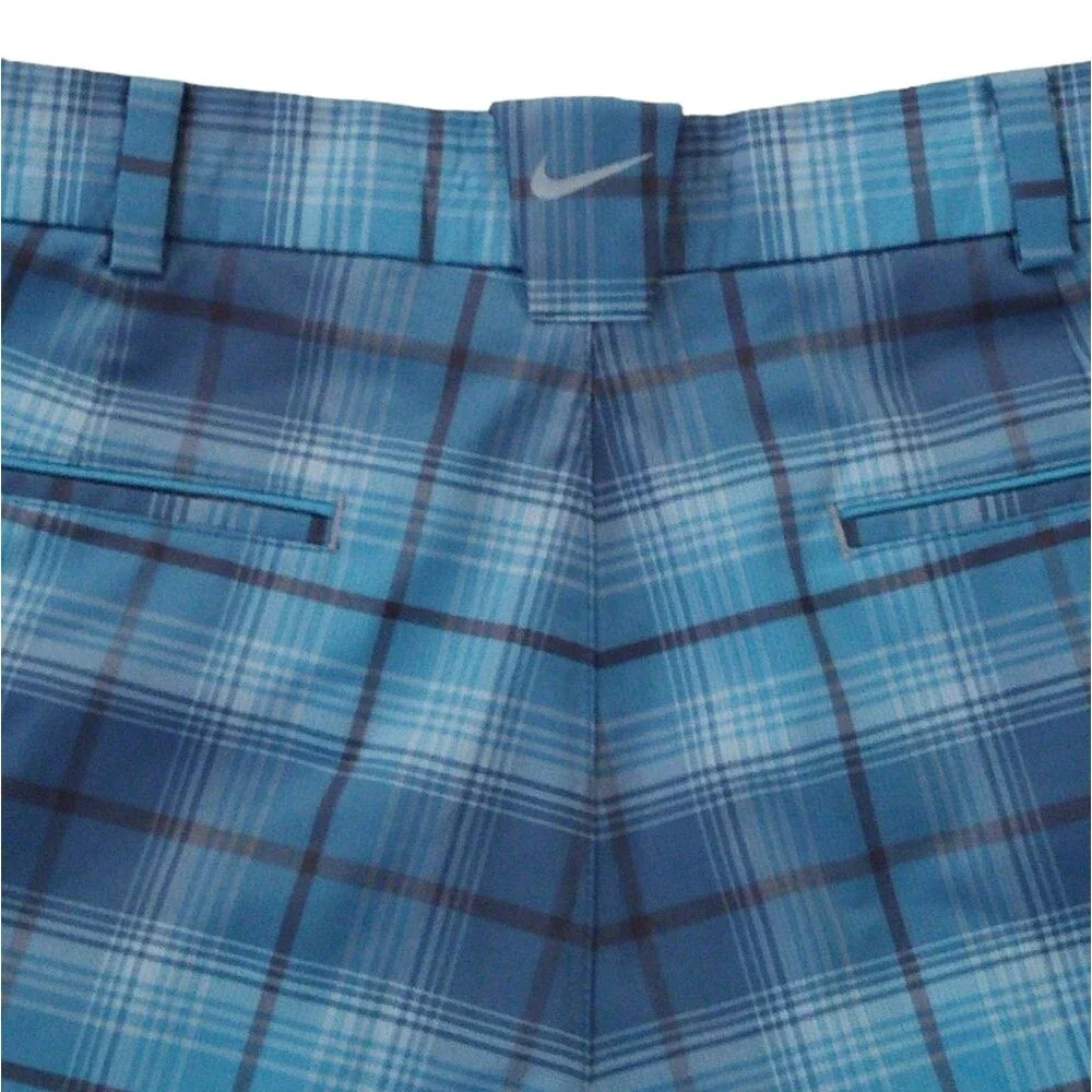Nike Dri-Fit Plaid Chino Golf Shorts Mens Size 32
